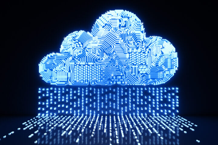 Cloud storage IT graphic